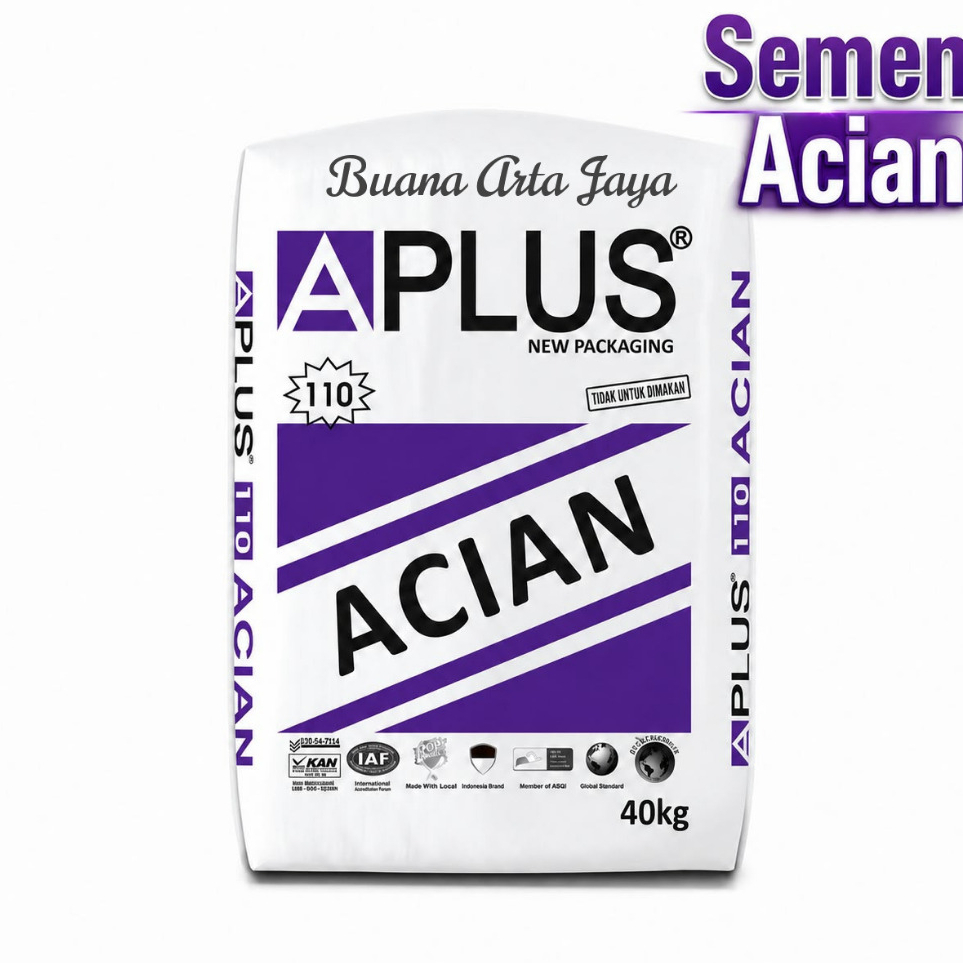 Semen Instant Aplus 110 Acian Tembok  - 40 Kg / Zak
