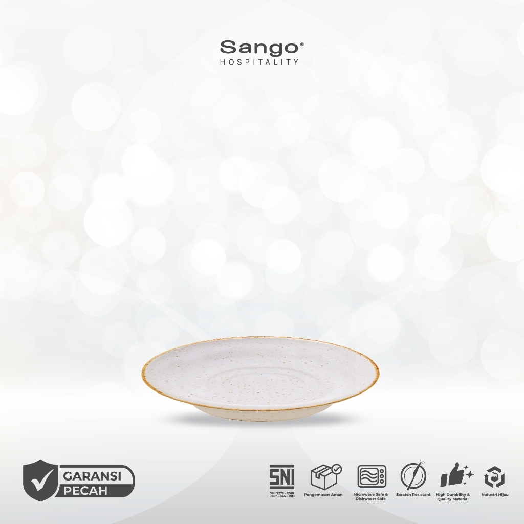 Sango Java Barley Cream Tatakan Cangkir/Lepek 15cm Tea Coffee Saucer Keramik Hotel Restoran Cafe | C