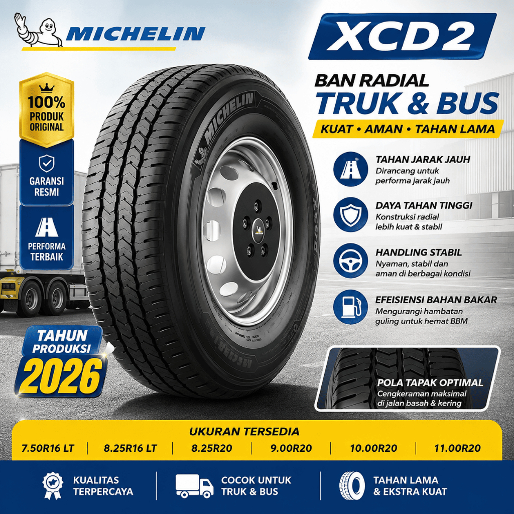 Ban Michelin XCD2 205 75 R14 Ban Mobil Traga L300