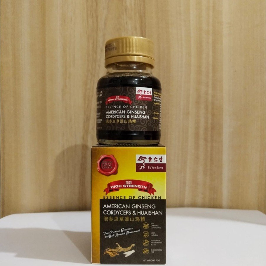 EU YAN SANG ESSENCE OF CHICKEN AMERICAN GINSENG CORDYCEPS & HUAISHAN 70 gr