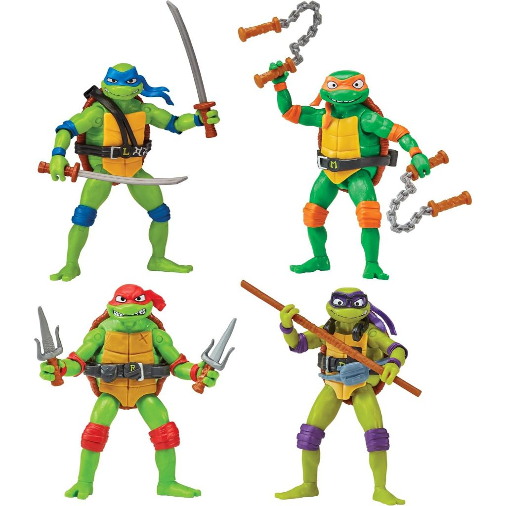 playmates tmnt mutant mayhem set of 4