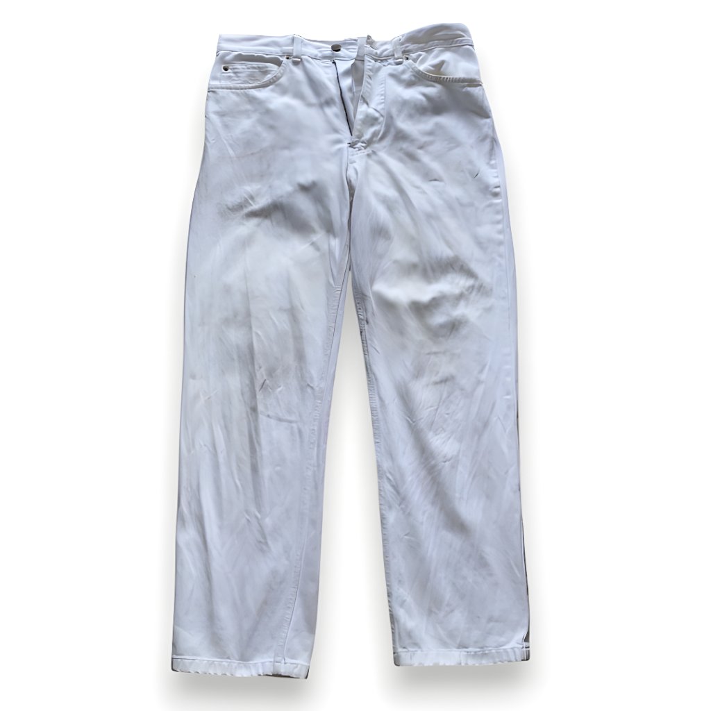 Celana Panjang C.P. Company Massimo Osti Straight Leg Regular Fit White Denim Longpants Jeans