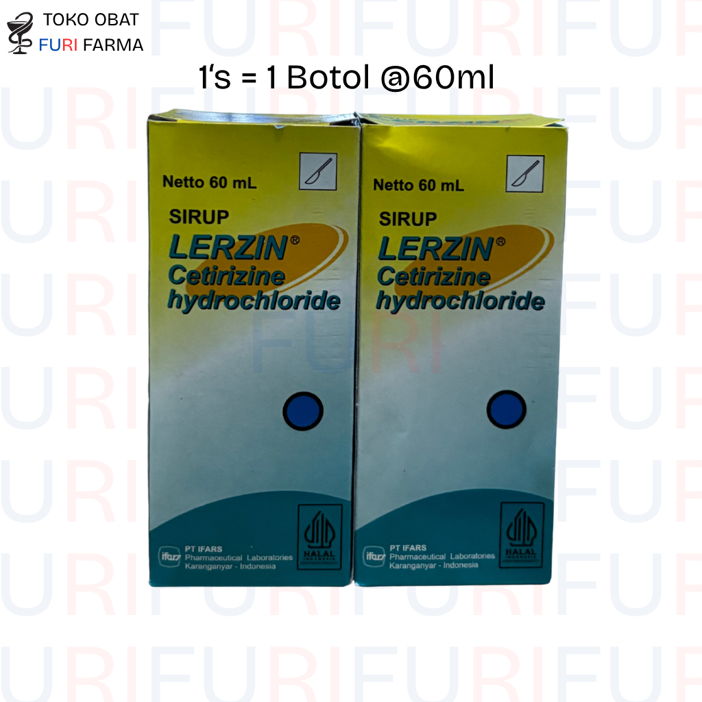 Lerzin Syrup 60 ml 1 Botol | Cetirizine Obat Alergi