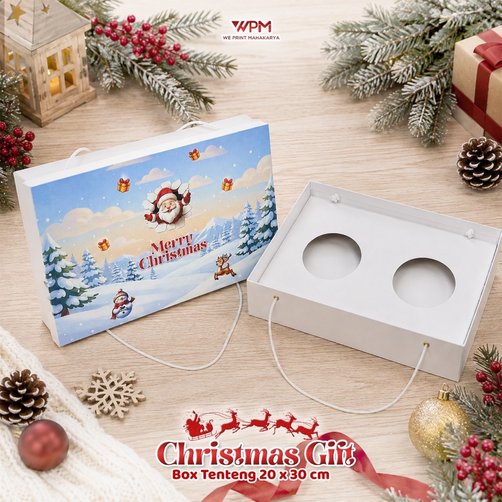 CUSTOM HARDBOX NATAL / CUSTOM HARDBOX / HARDBOX KUE / HARDBOX NATAL DAN SEKATAN