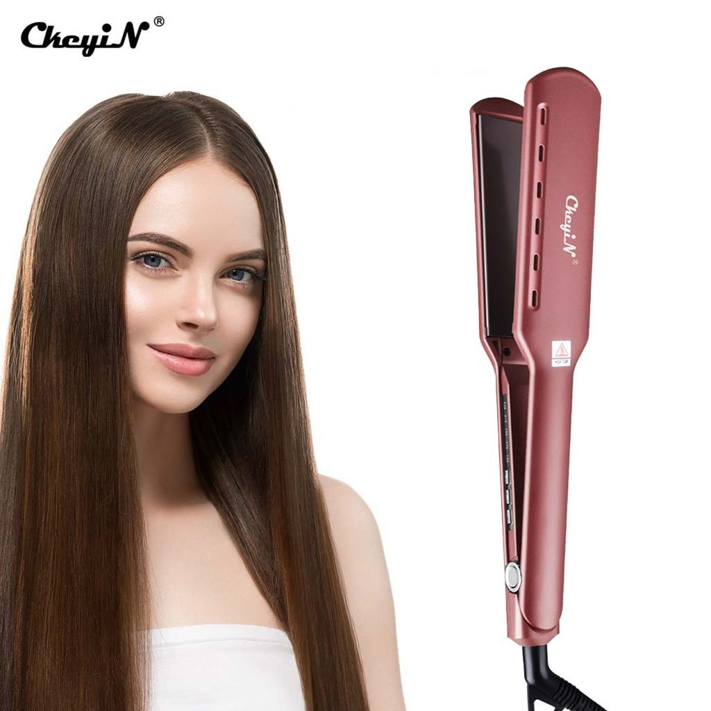 CkeyiN Hair Straightener 44MM Catokan Rambut Lurus Catok Pelurus Rambut Catok Keriting Profesional