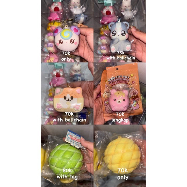 [READY STOCK] SQUISHY MARUMOBUFIYORI MARMO HELLO KITTY HK DONUT UNICORN YUMMIIBEAR MIDO IBLOOM PUNIM
