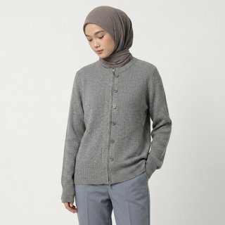 Delova Wardrobe -  NAYLA CARDIGAN Knit Atasan Rajut Polos Premium