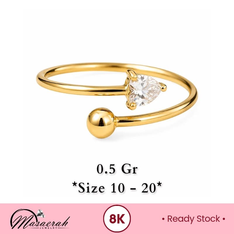 Cincin Emas 8K - 0.5 Gram 206