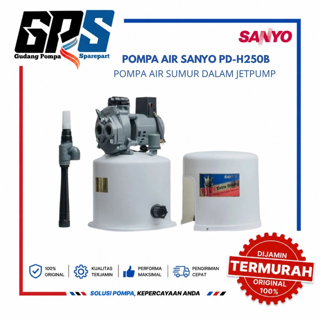 [SANYO] POMP AIR SANYO PD-H250 B JET PUMP 250WATT