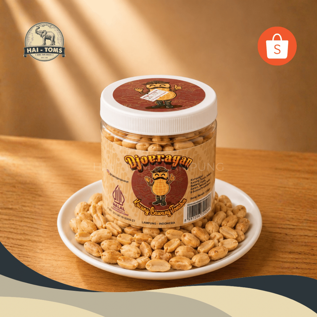 Djoeragan Kacang Bawang 250 Gram Toples