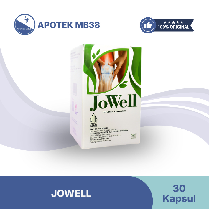 Jowell Suplemen Sendi | Vitamin & Nutrisi untuk Membantu Memelihara Kesehatan Tubuh ( 30 kapsul / Bo