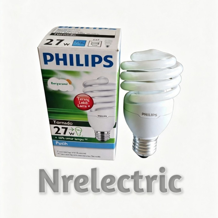 LAMPU PHILIPS TORNADO 27 Watt / spiral