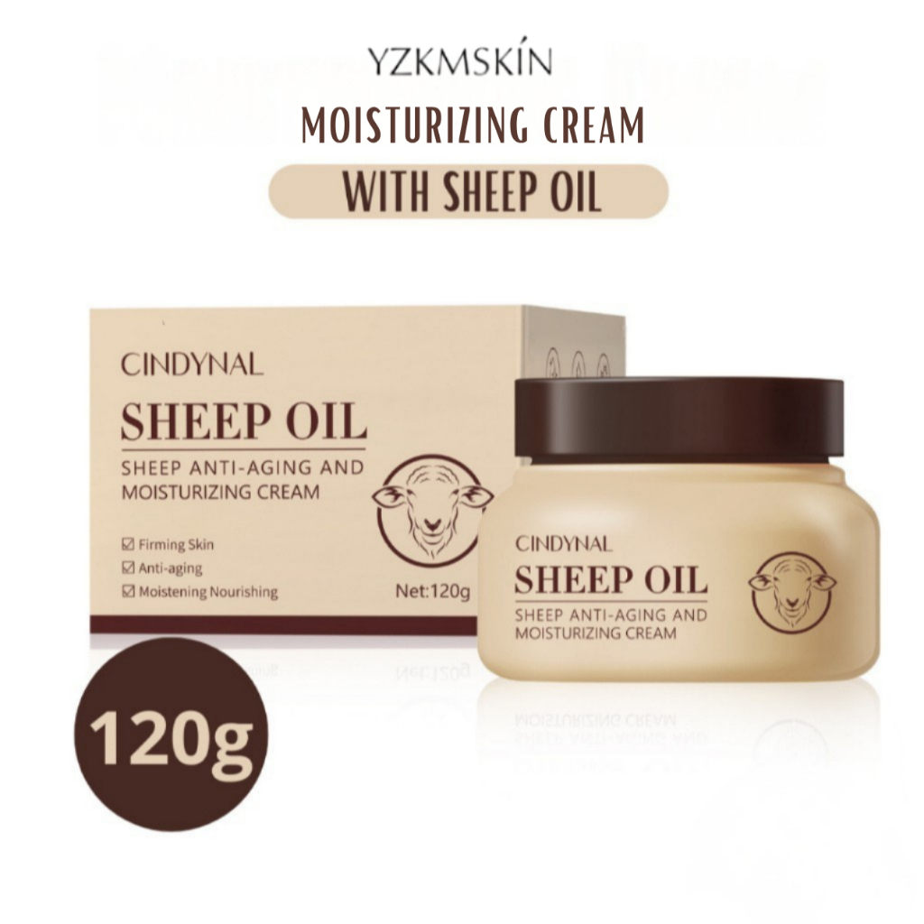 YZKMSKIN - CINDYNAL Sheep Oil Moisturizing Cream Moisturizer 120gr