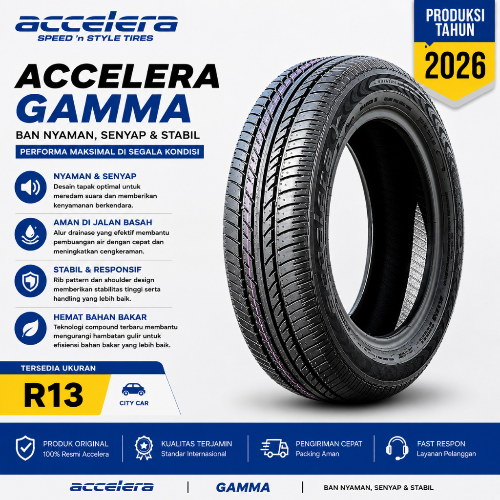 Accelera 165/55 R13 70H Ban Mobil R13