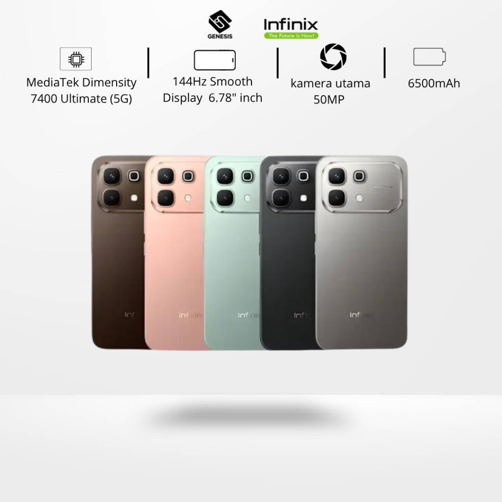 Infinix Note 60 5G 8/256GB HP Android AMOLED 144Hz 6500mAh NFC Original Garansi Resmi