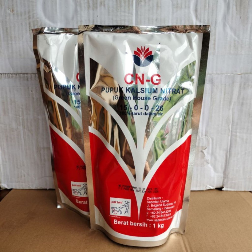 Pupuk CN-G 1 kg Pak Tani - CNG Kalsium Nitrat / CNG Kalsium Nitrat