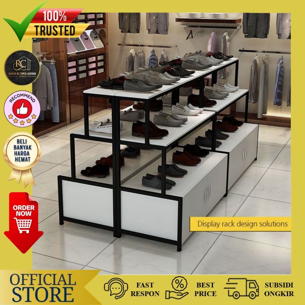 Rak Display Tas Sepatu|Rak Toko Sepatu|Rak Display
