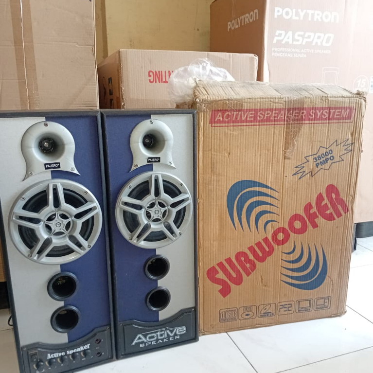 ll FULL POWER ACTIVE SPEAKER SPIKER AKTIP AKTIF A B SEPASANG SATU PASANG KANAN KIRI OBRAL CUCI GUDAN
