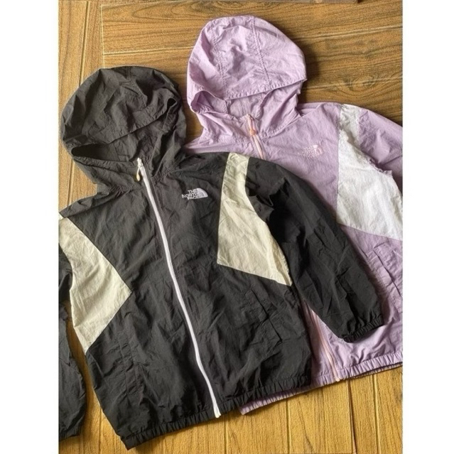 jeket parasut running runing anak tanggung remaja The North Face TNF Reston Jacket hitam ungu lilac 