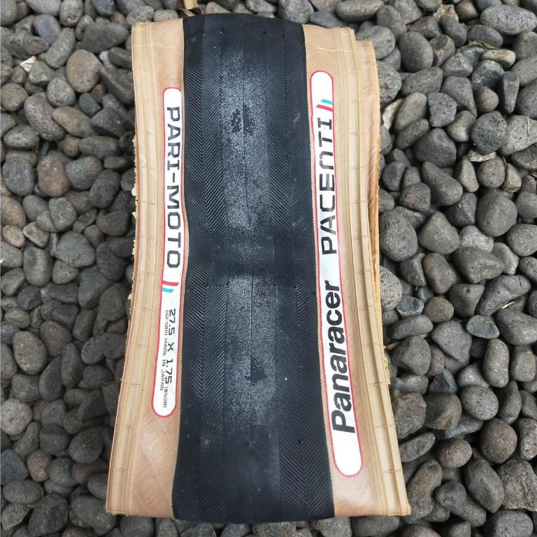 Ban Sepeda Panaracer Pari-Moto Gravel & Urban Tire - Black/Amber 27.5×1.75( 650B×42)