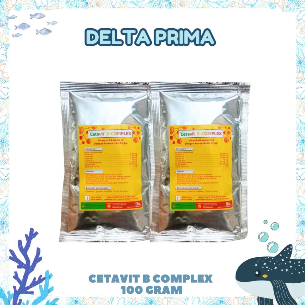CETAVIT B COMPLEX 100 GRAM - Vitamin B Complex untuk Selera Makan Ayam Bebek Unggas