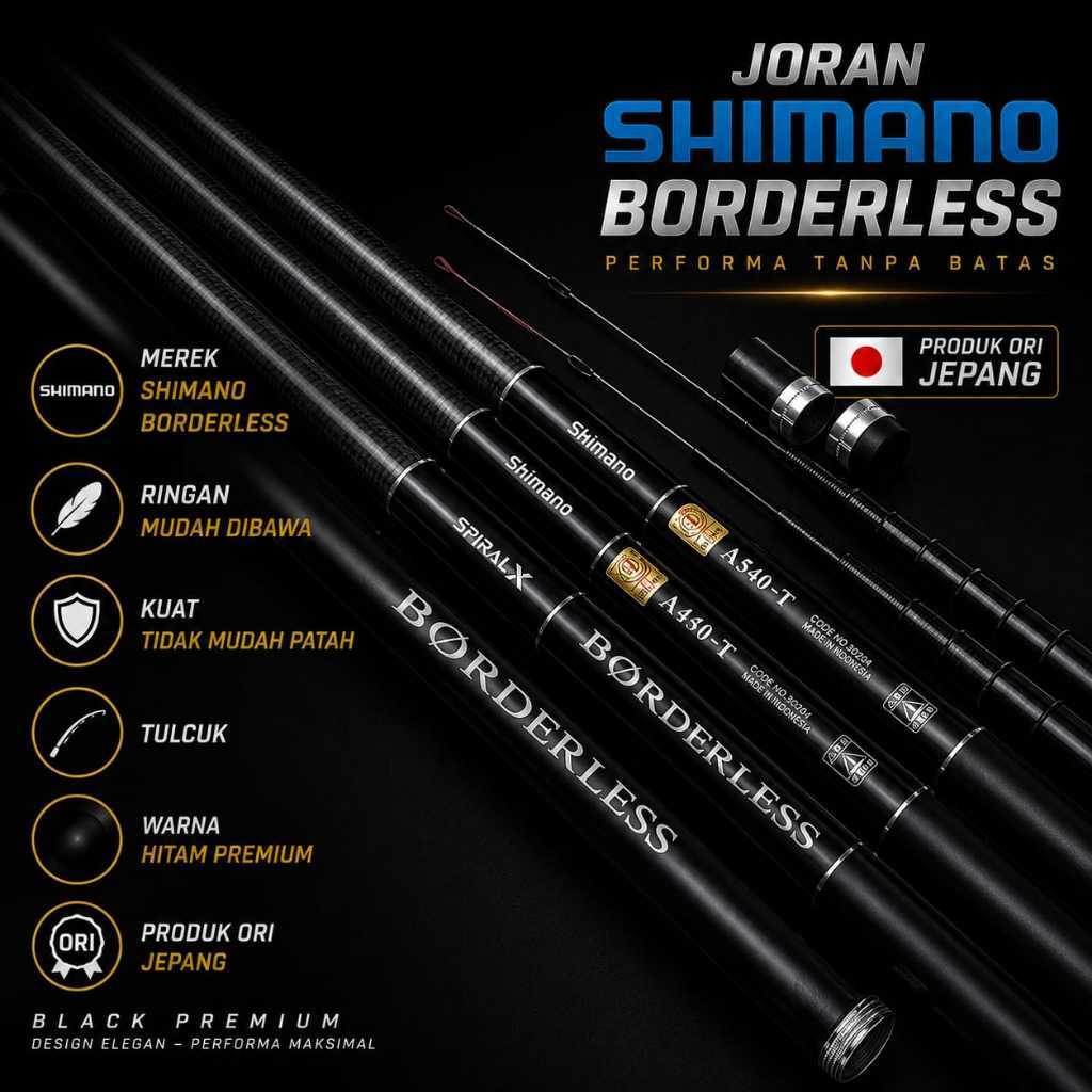 Tegek GLA Plus ShimaNo Borderless Joran ROS PENDEK 79cm