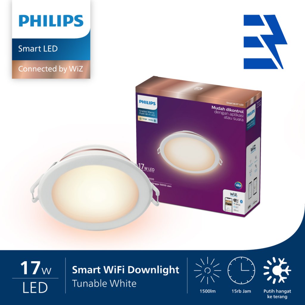 LAMPU DOWNLIGHT LED PHILIPS SMART WI-FI 17 WATT
