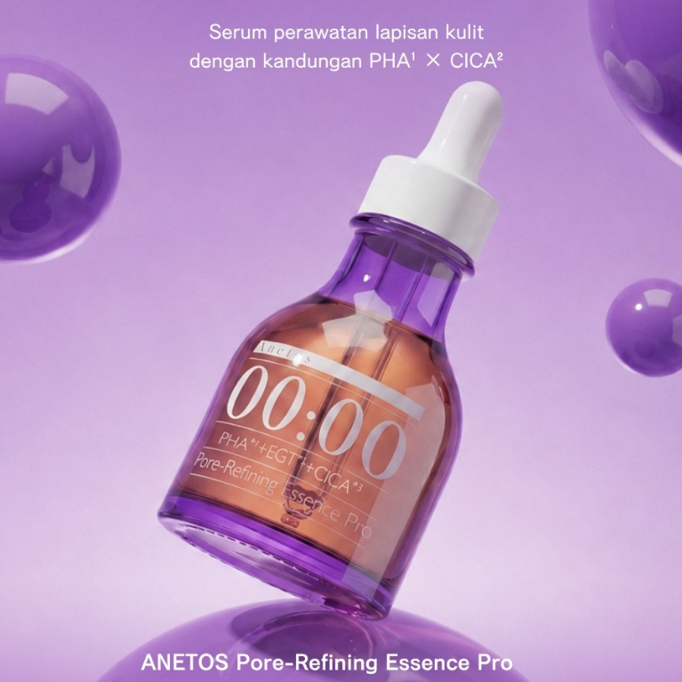 ANETOS Pore-Refining Essence Pro 50 ml Serum Pori untuk Kulit Berminyak dan Berkomedo