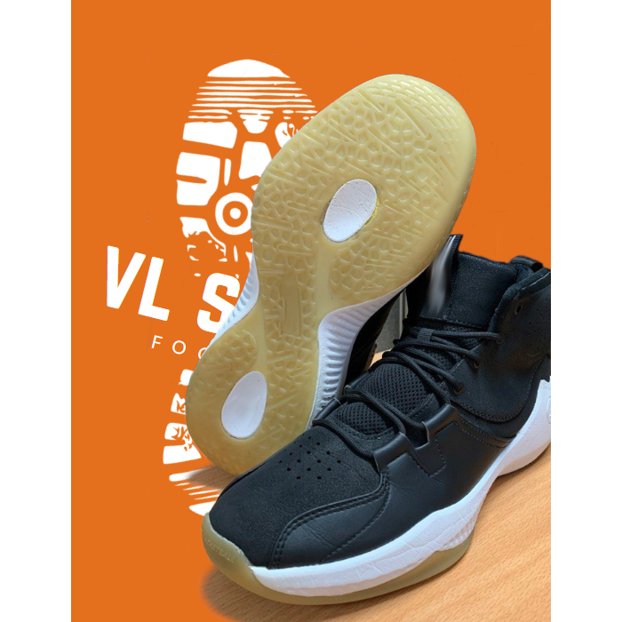 Sepatu Sneakers Basket Peak High Performance Black White size 42