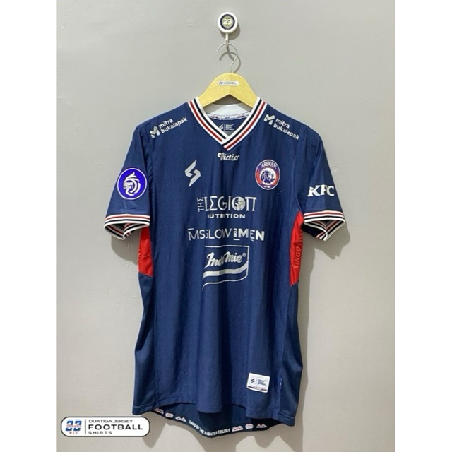 JERSEY ORIGINAL AREMA FC HOME 2022/2023 PLAYER ISSUE - JERSEY SEPAKBOLA AREMA MUSIM 2022/2023 VERSI 