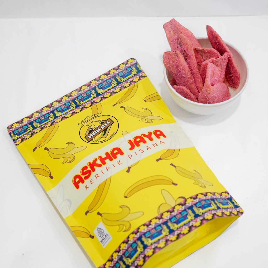 Keripik Pisang Lampung Askha Jaya Rasa/ Keripik Pisang Lampung Askha Jaya Kemasan Paperbag/ keripik 