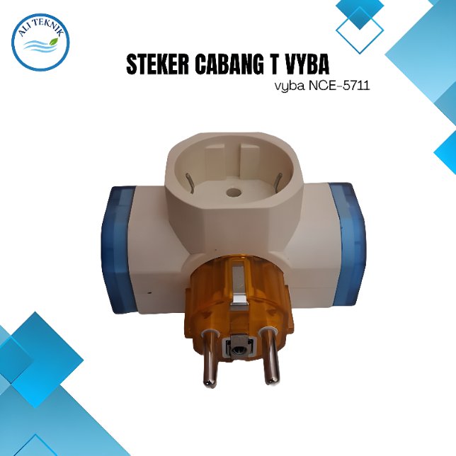 STEKER T Arde VYBA NCE-5711 Colokan Cabang 3 | Ali Teknik