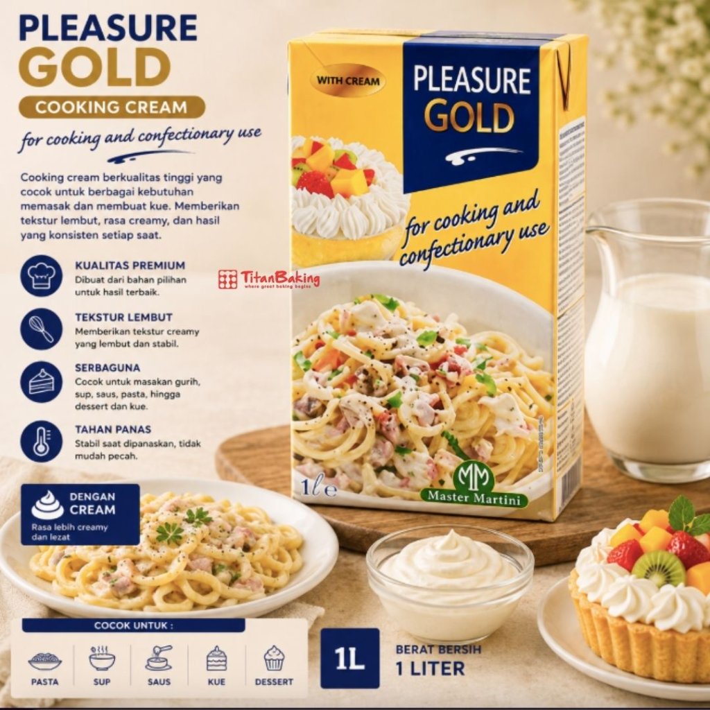 COOKING CREAM PLEASURE GOLD 1 LITER
