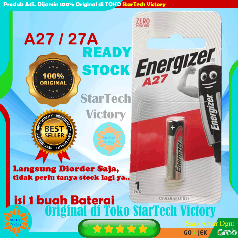 Baterai 27A A27 ENERGIZER ALKALINE
