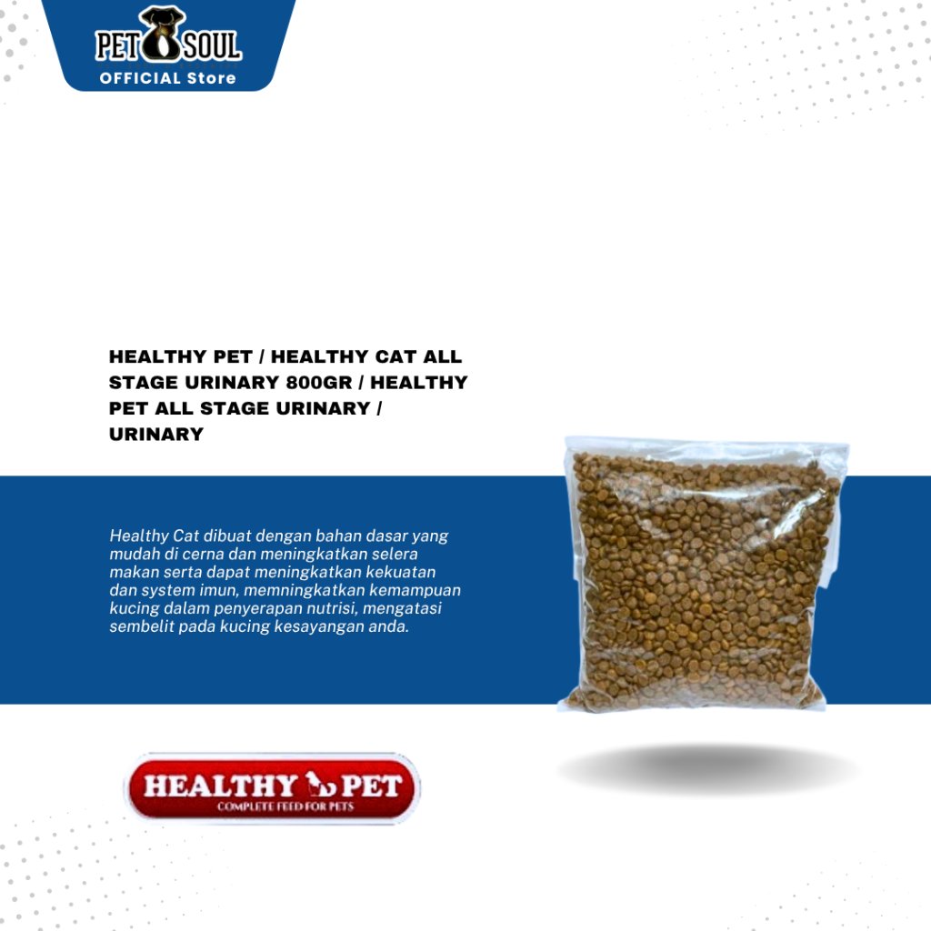 Healthy Pet / Healthy Cat All Stage Urinary 800gr / Healthy Pet All Stage Urinary / Urinary