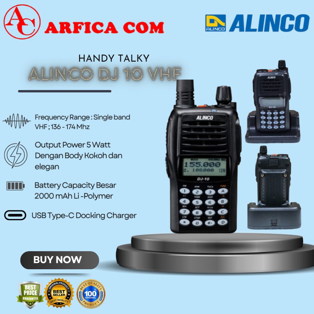 Alinco DJ 10 HT singleband VHF Pengganti Alinco DJ W10 DJ A10 VHF ALINCO DJ10 DJ-10