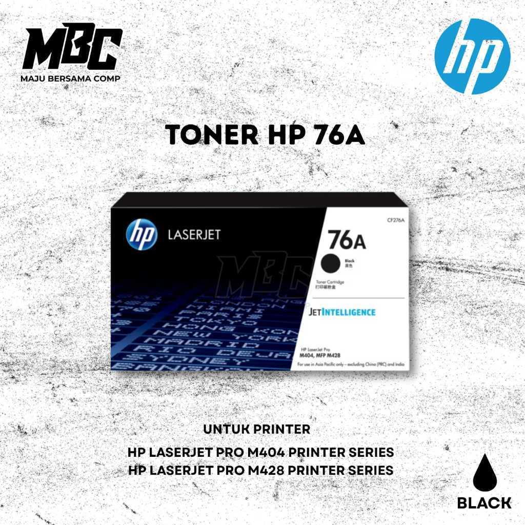 HP Toner Cartridge 76A Original CF276A Hitam untuk Printer HP LaserJet Pro M404dn M404dw M404n M428d