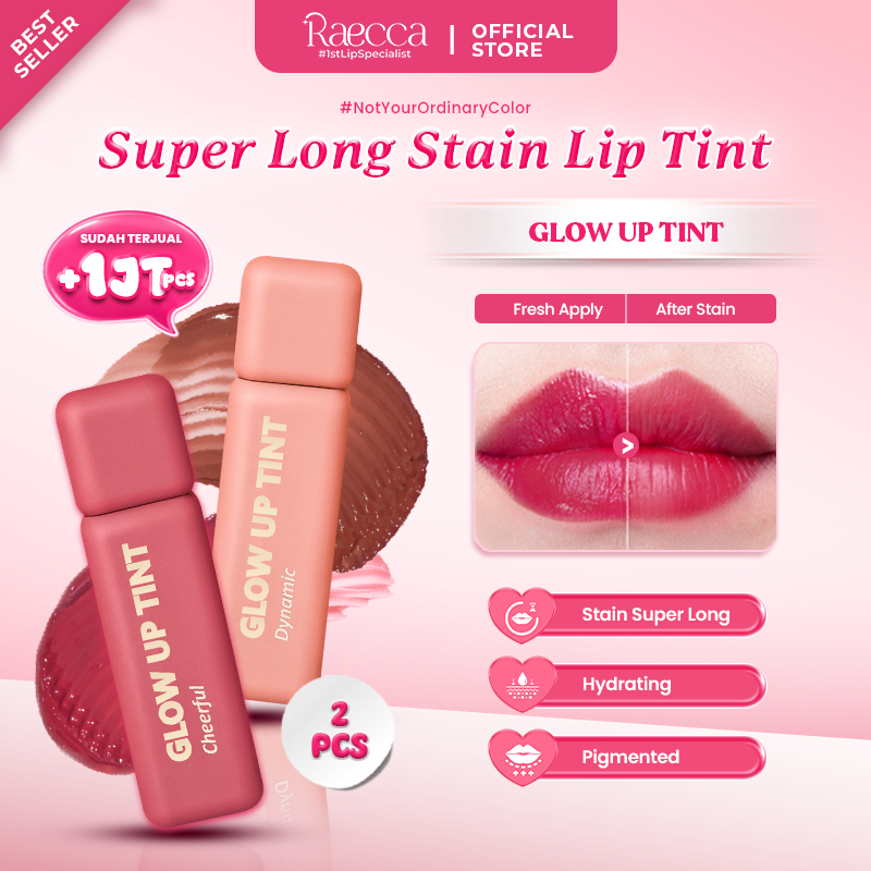 Bundling Raecca Glow Up Tint - Liptint Raecca Stain Awet Cocok Untuk Sekolah MLBB #1stLipSpecialist