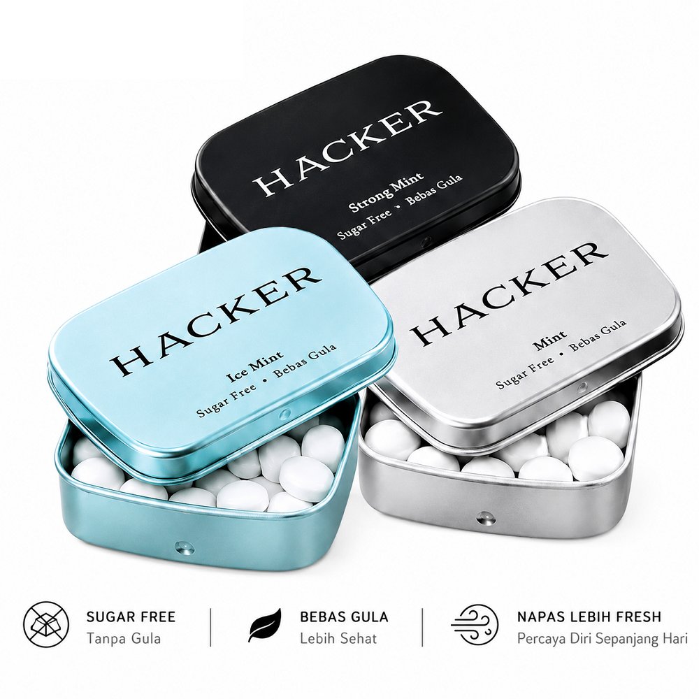 [themakeupguru] Hacker Permen Mint - Sugar Free