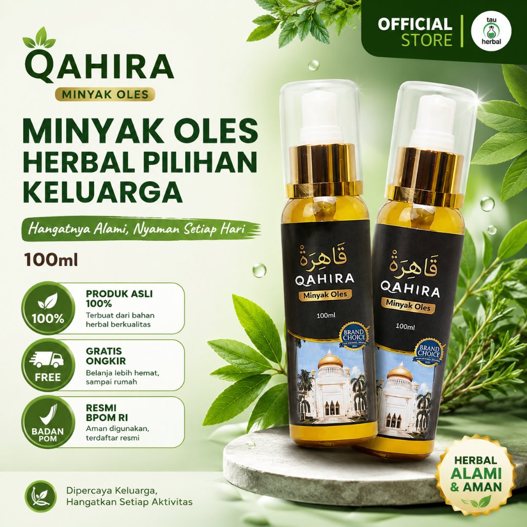 Qahira - Obat Herbal Aman Kempeskan Lipoma Kista Benjolan ditubuh Tanpa Operasi [MINYAK OLES QAHIRA]