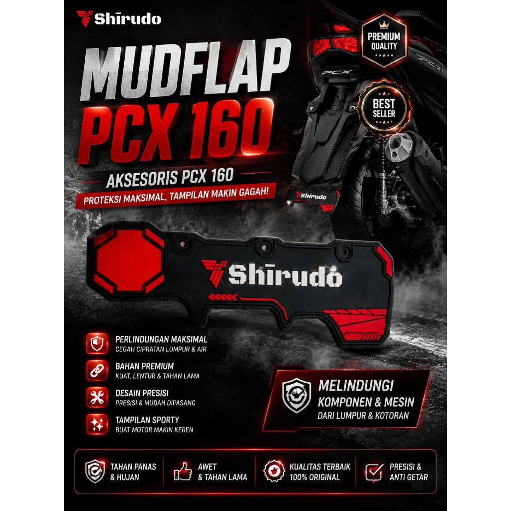 mudflap pcx 160 aksesoris pcx 160 variasi pcx 160