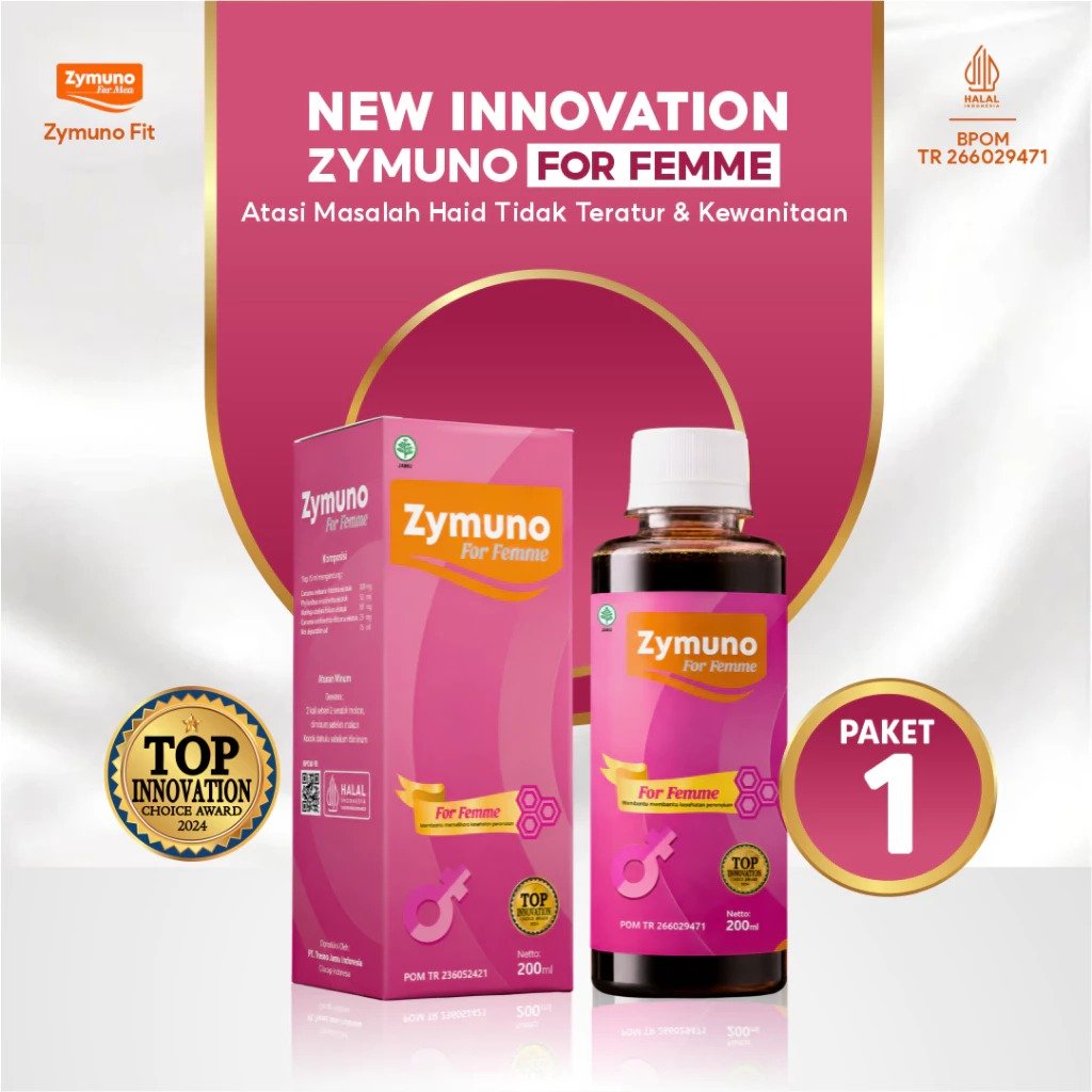 Zymuno For Femme 200ml Original – Herbal Kewanitaan Buah Zuriat Kelor Kunyit Sari Kurma | Promil