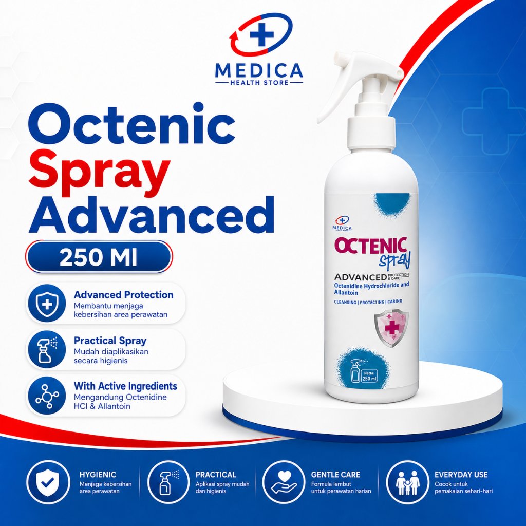 OCTENIC - Octenic Spray 250ml (Spray perawatan luka)/Cairan Pembersih Luka