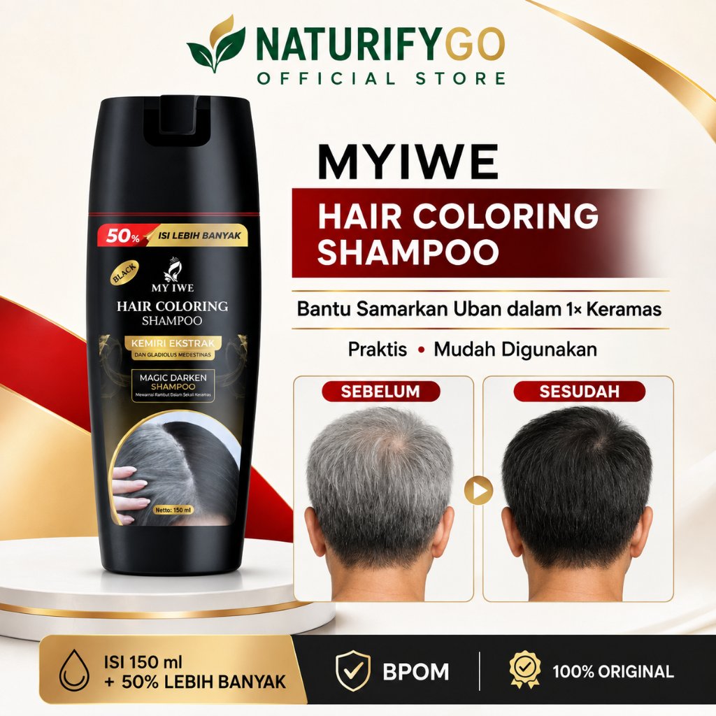 MY IWE Hair Coloring Shampo 150 ML