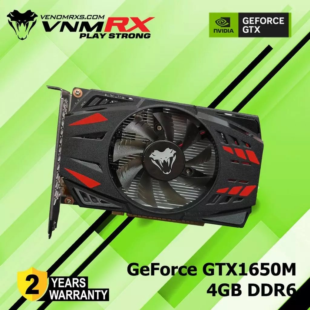 VGA Venomrx nVIDIA Geforce GTX 1650M 4GB GDDR6 128bit - Venomrx GTX 1650 M 4GB GDDR6