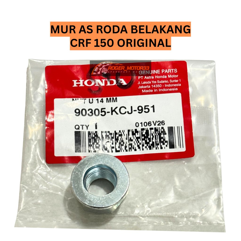 MUR AS RODA BELAKANG CRF 150 ORIGINAL 90305-KCJ-901
