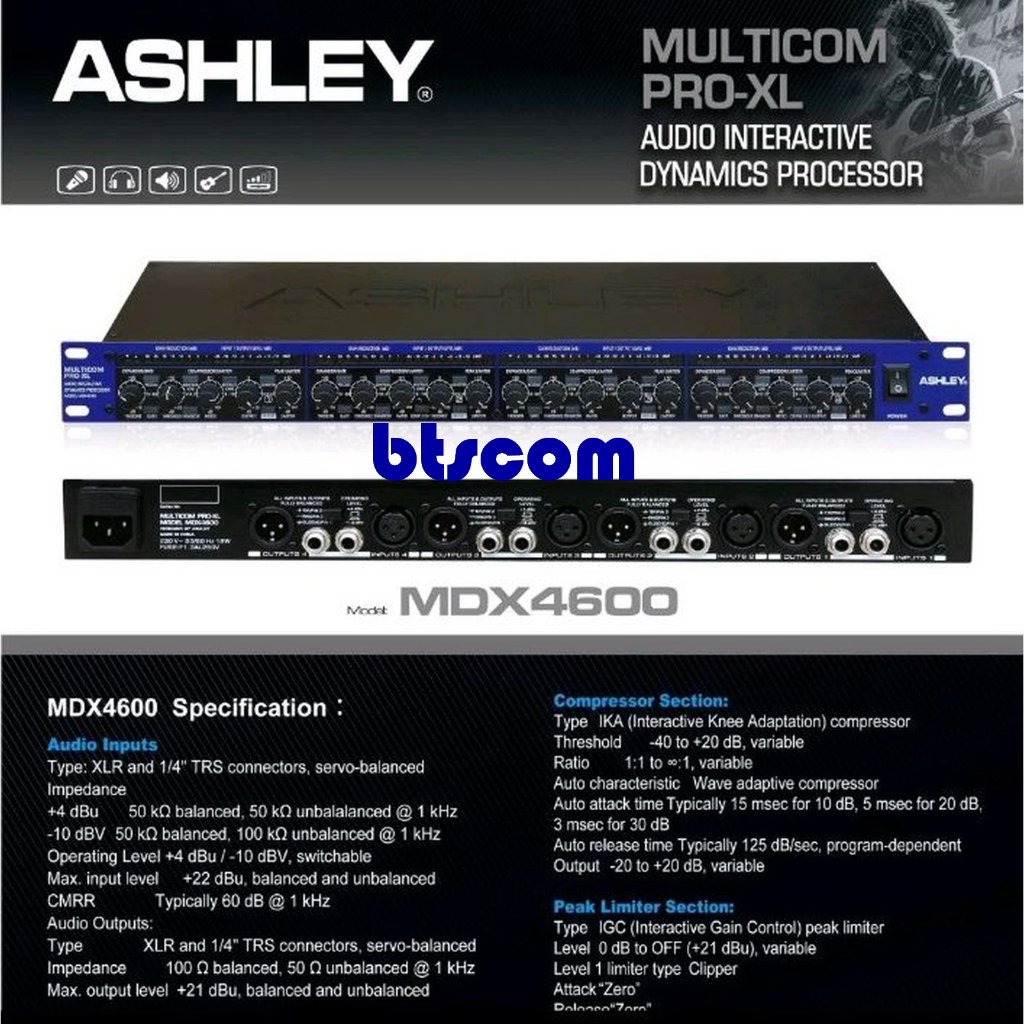 ASHLEY COMPRESOR LIMITER MDX4600 MDX 4600 ORIGINAL