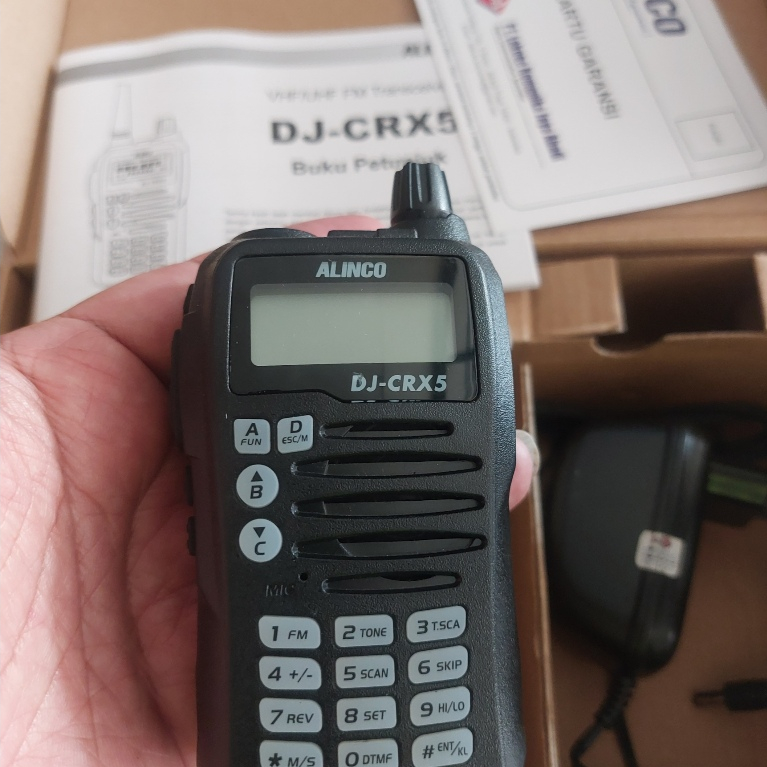Ht Alinco CRX5 Dual band Walkie Talky Alinco Dj-CRX5 Second dan Mulus Crx 5