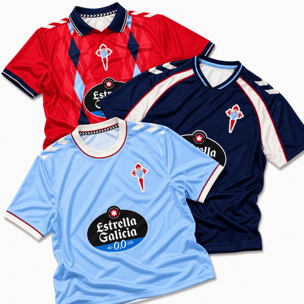 Jersey Printing Bola Futsal Celta Vigo Terbaru Home Away Third 2026 2027