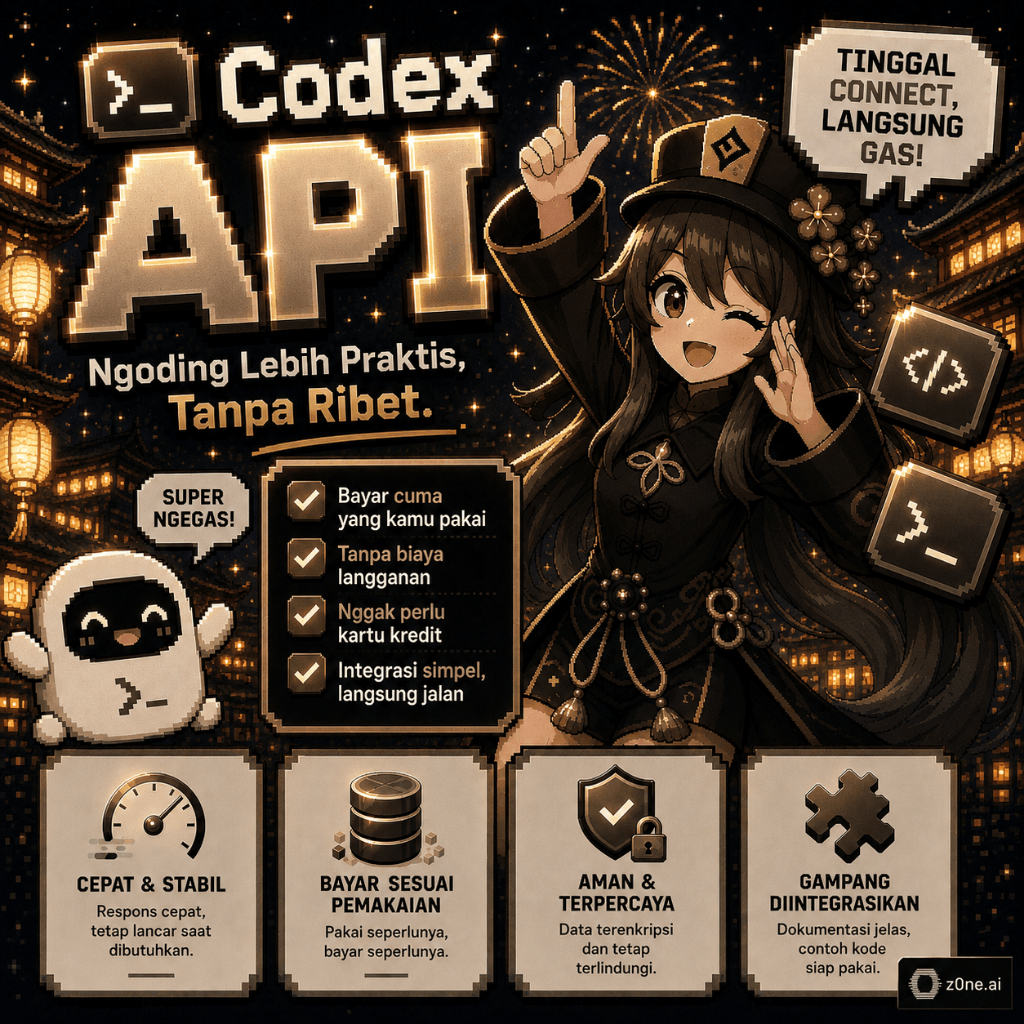 Codex API Model Terbaru 6 Astra, 5.6 Sol, Terra, Luna - OpenAI Compatible bisa Integerasi Codex CLI,